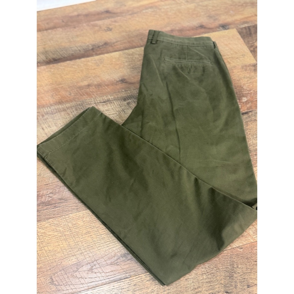 J.Crew 770 Straight Fit Broken-In Chino Pants Mens 35x32 Olive Green Trousers